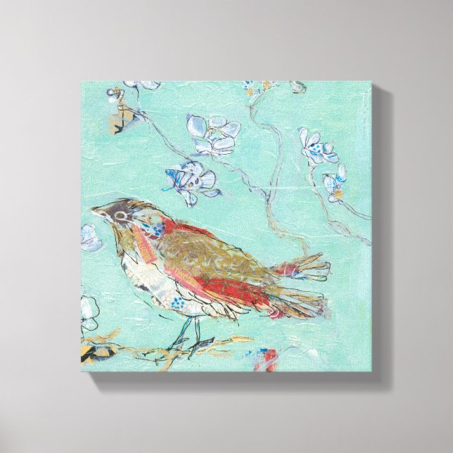 Toile Aqua Bird (Recto)