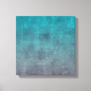 Toile Aqua Green Gris effet de pierre rustique Abstrait