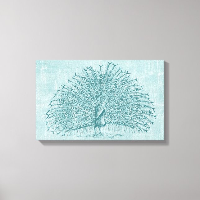 Toile Aqua Peacock (Recto)