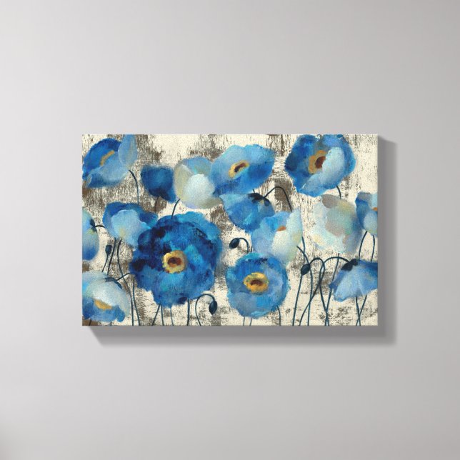Toile Aquamarine Floral (Recto)