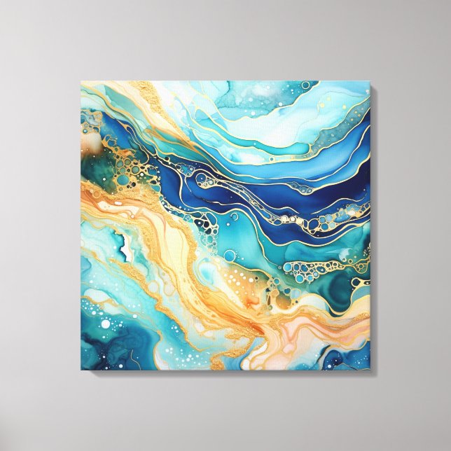 Toile Aquarelle Agate Art (Recto)