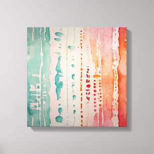 Toile Aquarelle couleur Abstraite