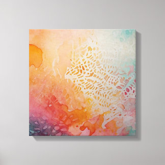 Toile Aquarelle couleur Abstraite