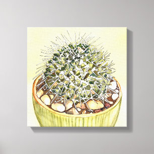 Toile Aquarelle de Cactus par Debra Lee Baldwin