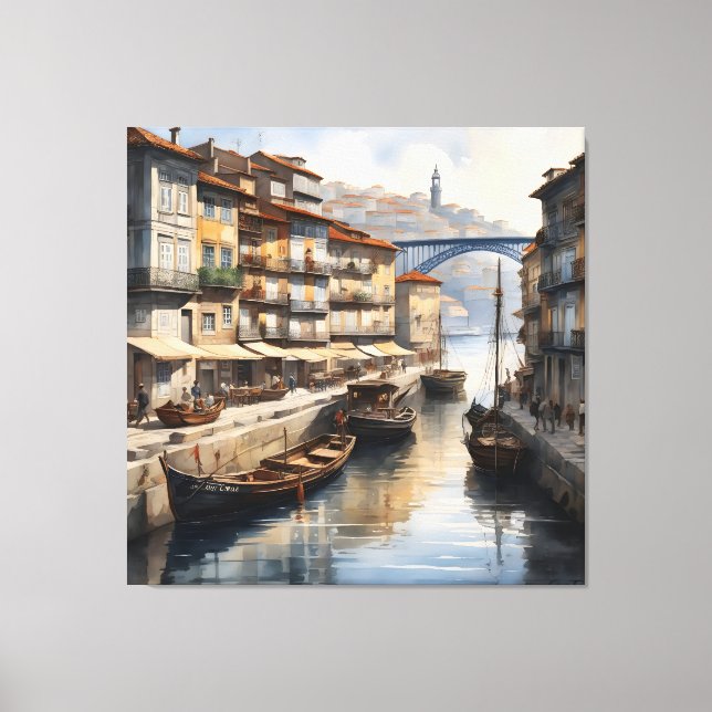 Toile Aquarelle de Porto (Recto)