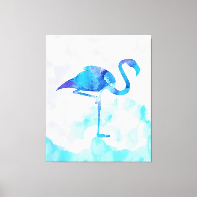 Toile Aquarelle Flamant rose Abstrait cadeaux amateurs (Recto)