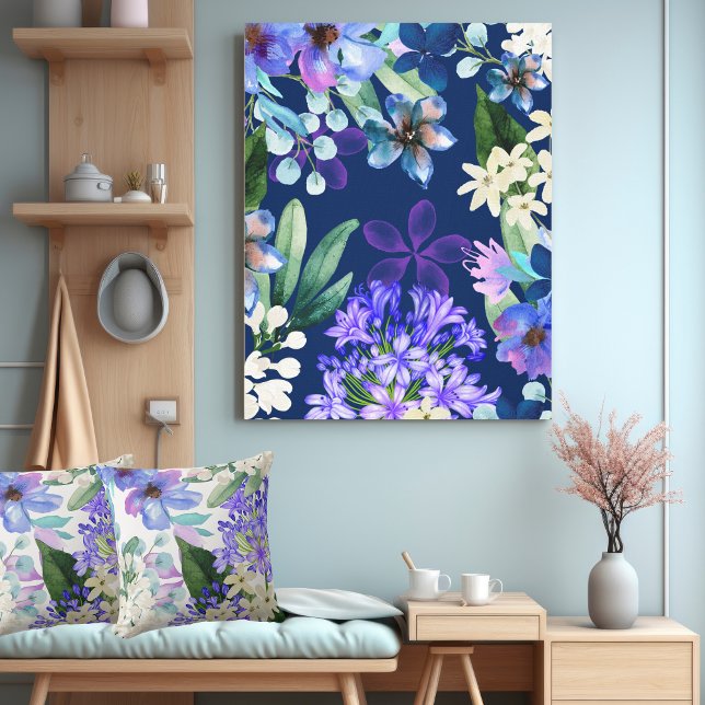 Toile aquarelle florale feuillage botanique vert (Créateur téléchargé)