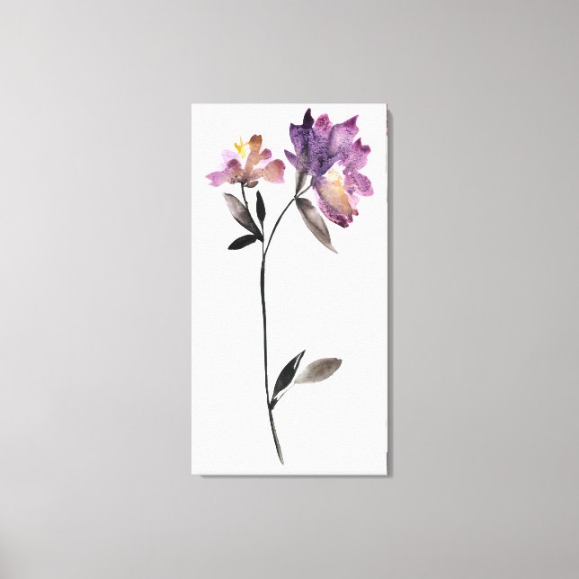 Toile Aquarelle florale III (Recto)