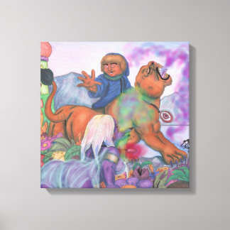 Toile Aquarelle Illustration Imaginaire Love Eros ride c