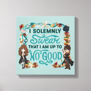 Toile Aquarelle magique "Je jure solennellement"