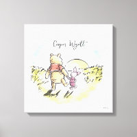 Aquarelle personnalisée Pooh & Piglet