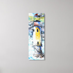 Toile aquarelle - Phare - Peinture