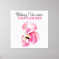 Aquarelle rose exotique moderne Flamant rose cadea