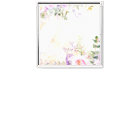 Aquarelle rose violet Roses & verdure sur marbre