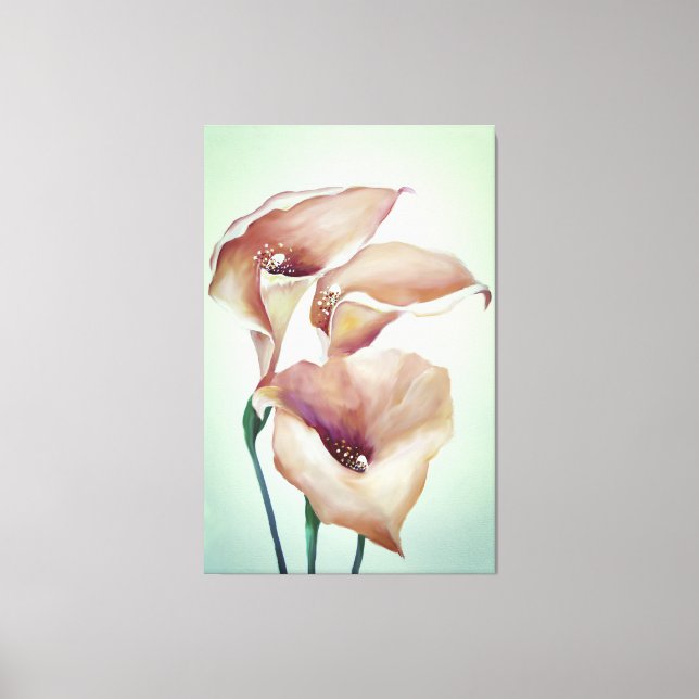 Toile Aquarelle Sublime Calla Lilies (Recto)