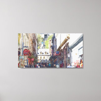 Toile Aquarelle Vieux Québec Imprimer #1