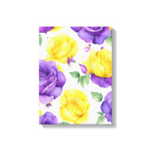 Aquarelle violet rose jaune