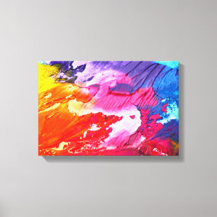 Toile Aquarelles, couleurs vives, oeuvres d'art abstrait