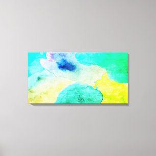 Toile Aquarelles Vert Canvas Moderne Imprimer Mur Art