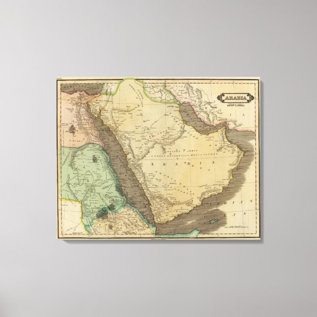 Toile Arabie, Egypte, Nubie (Recto)