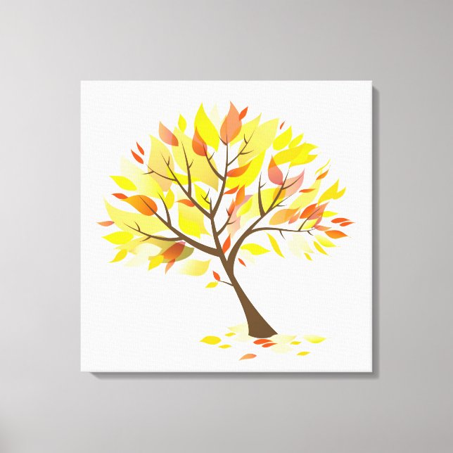 Toile Arbre à thème Automne [24x24] pouces (Recto)