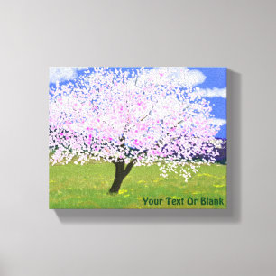 Toile Arbre aux amandes en fleurs