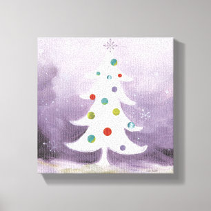 Toile Arbre de Noël blanc