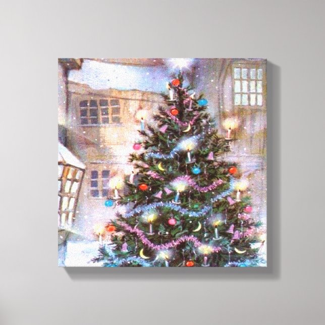 Toile Arbre de Noël Vintage (Recto)