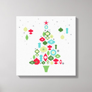 Toile arbre de noël vintage