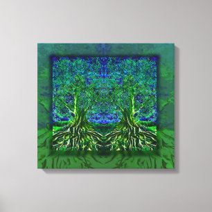 Toile Arbre de remerciement de la vie