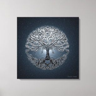Toile Arbre de vie Nova Bleu