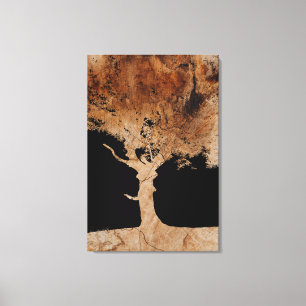 Toile Arbre en bois