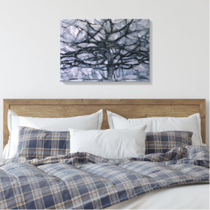 Toile Arbre gris