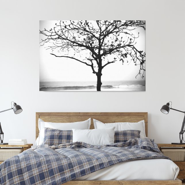 Toile Arbre sur la plage, Santos, Brésil (Insitu(Chambre))