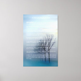 Toile ARBRES D'Hiver DESIDERATA