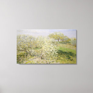 Toile Arbres fruitiers de ressort de Claude Monet   en