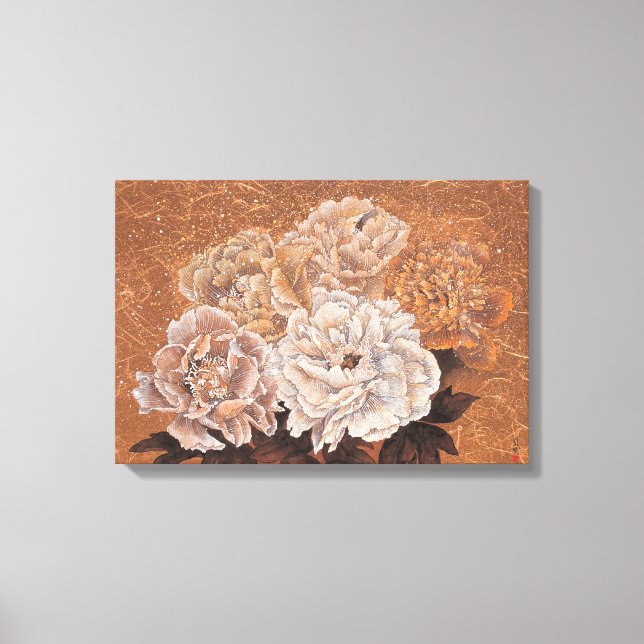 Toile Arbustes à fleurs (Recto)