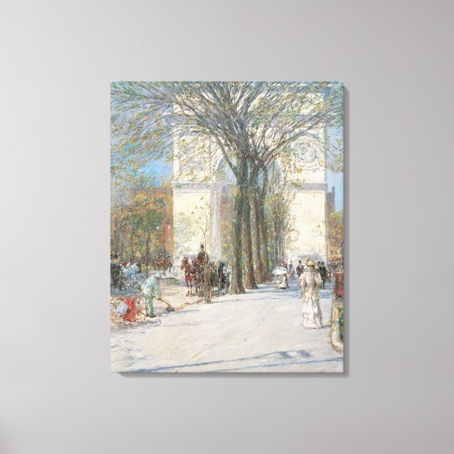 Toile Arc de Washington, Printemps par Frederick Childe  (Recto)