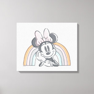Toile Arc-en-ciel de Minnie Mouse