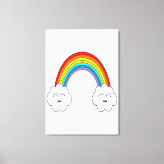 Toile Arc en ciel souriant