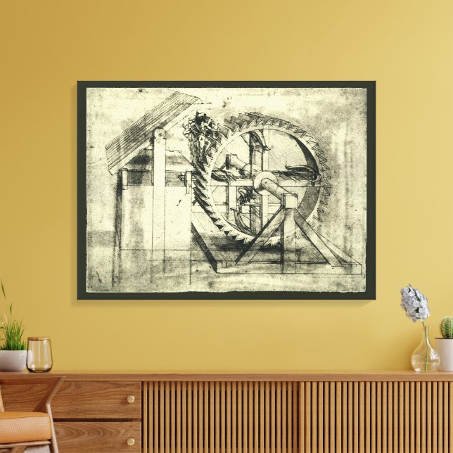 Toile Arc-en-tête propulsé de Léonard de Vinci (Insitu(Salon))