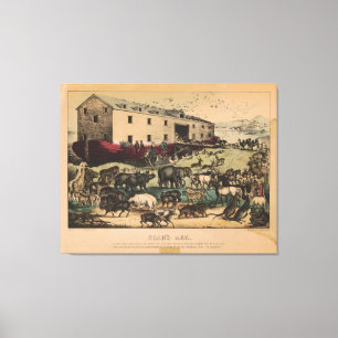 Toile Arche de Noé par Currier & Ives (1868-1878)