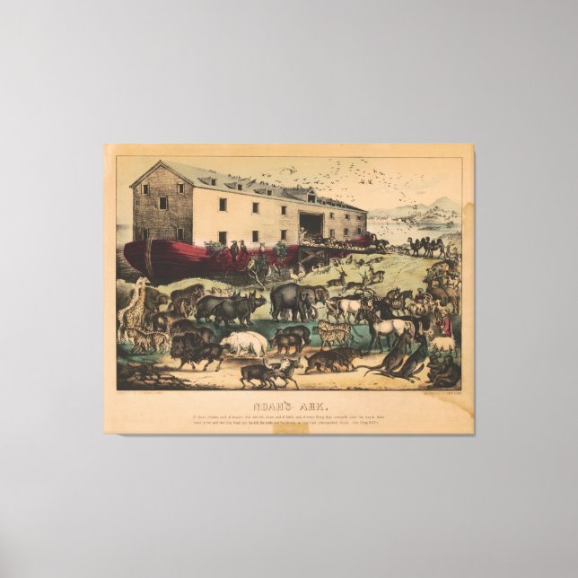 Toile Arche de Noé par Currier & Ives (1868-78) (Recto)
