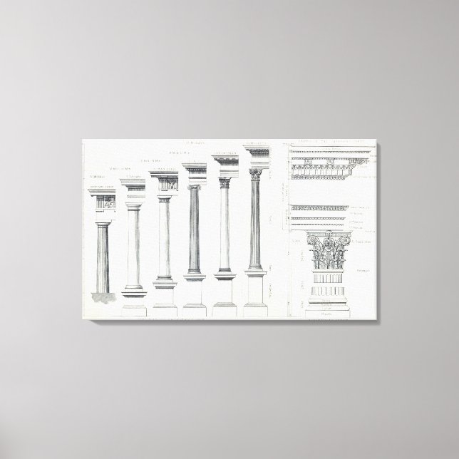 Toile Architecture I : Ordre de l'architecture (Recto)