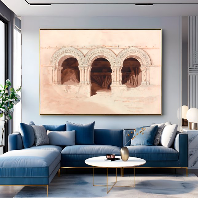 Toile Arcs de Saint Georges de Boscherville (Arches of St. Georges de Boscherville)