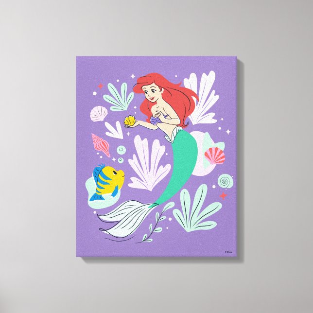 Toile Ariel & Flounder’s Undersea Shell-abration ! (Recto)