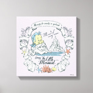 Toile Ariel   Prêt à faire un splash