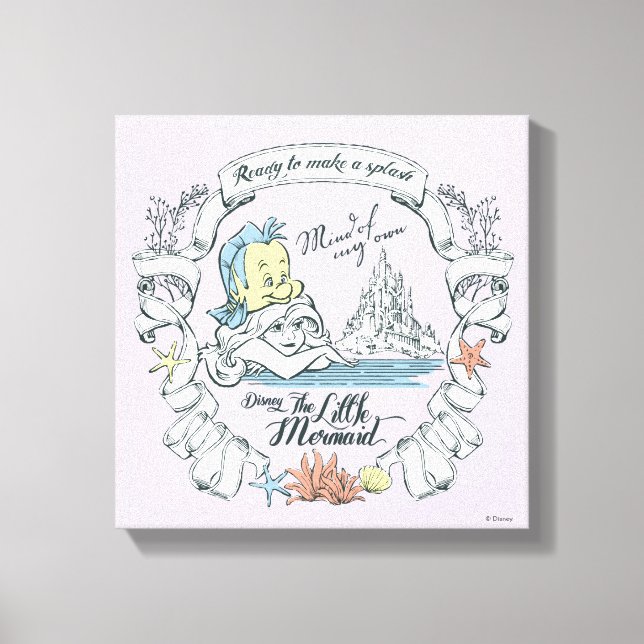 Toile Ariel | Prêt à faire un splash (Recto)