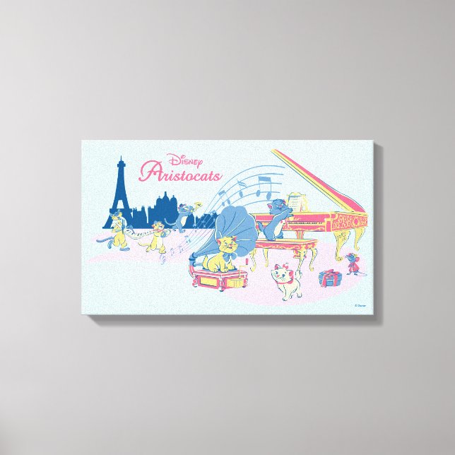 Toile Aristocats au piano (Recto)