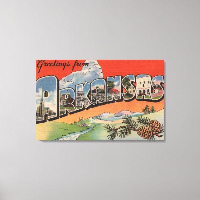 Toile Arkansas (Paysage) - Grande Lettre (Recto)